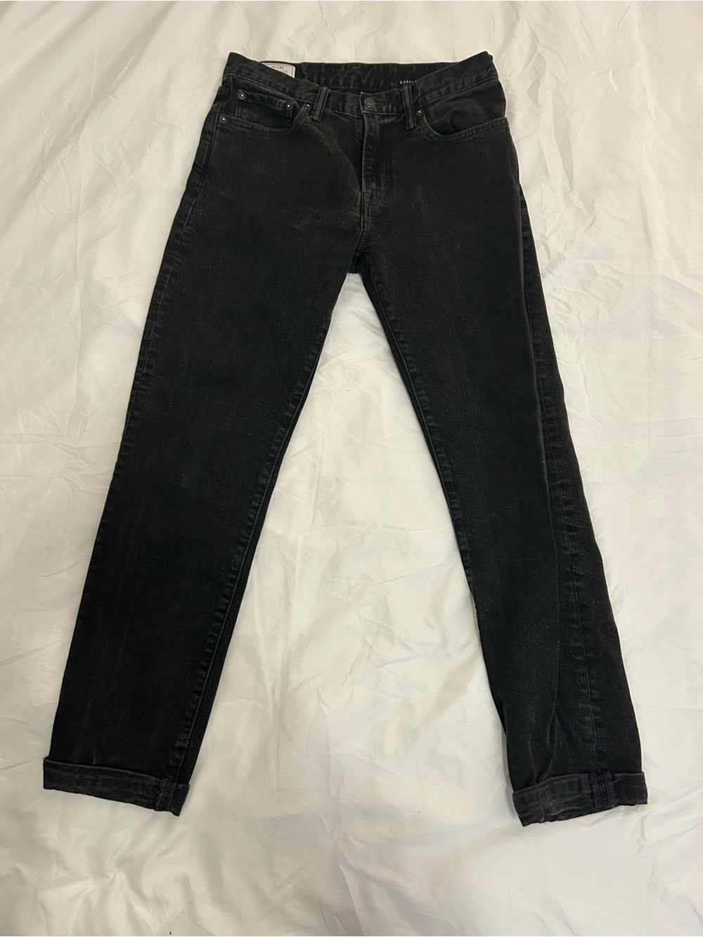 GAP Men's Slim Straight Black Jeans